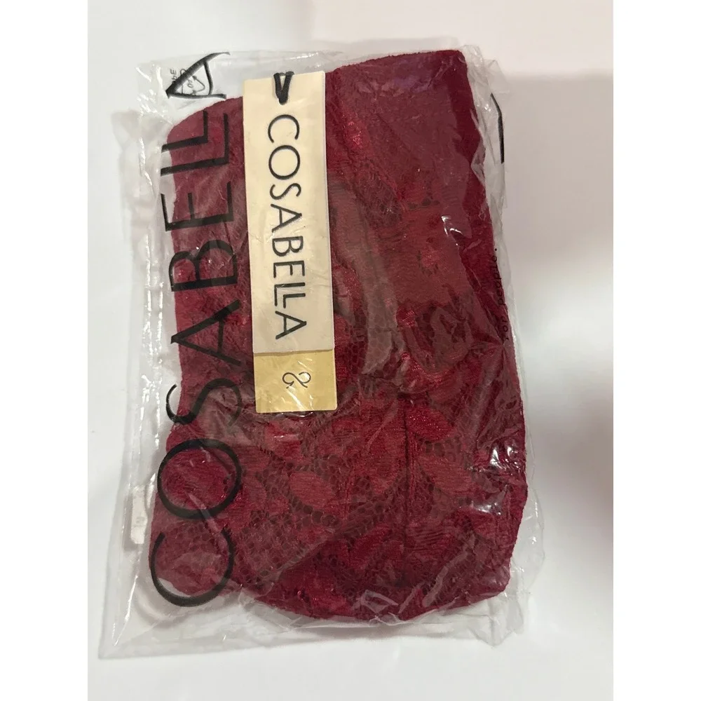 Cosabella Never Say Never‎ Men's Lace G-String Sindoor Red Size S